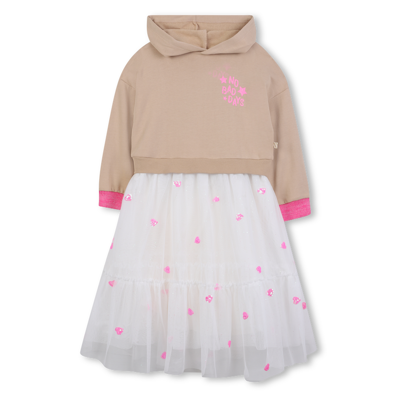 Bi-material dress BILLIEBLUSH 
                        GIRL