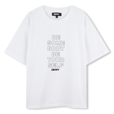 Short-sleeved cotton T-shirt DKNY GIRL