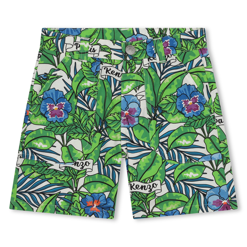 Cotton Bermuda shorts KENZO KIDS 
                    BOY