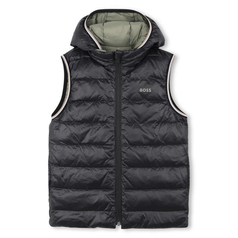 Flann-effect hooded puffer jacket BOSS 
                        BOY