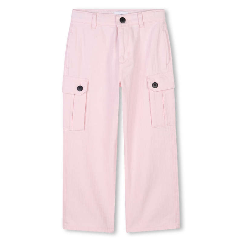 Cotton trousers with pockets MARC JACOBS 
                        GIRL