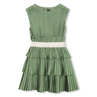 Pleated Short-Sleeved Dress KARL LAGERFELD KIDS 
                    GIRL
