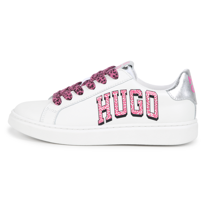 Printed Lace-Up Sneakers HUGO 
                        GIRL