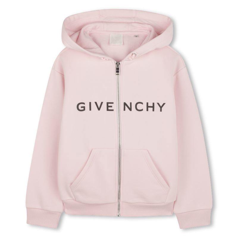Zip-Up Hooded Cardigan GIVENCHY 
                    GIRL