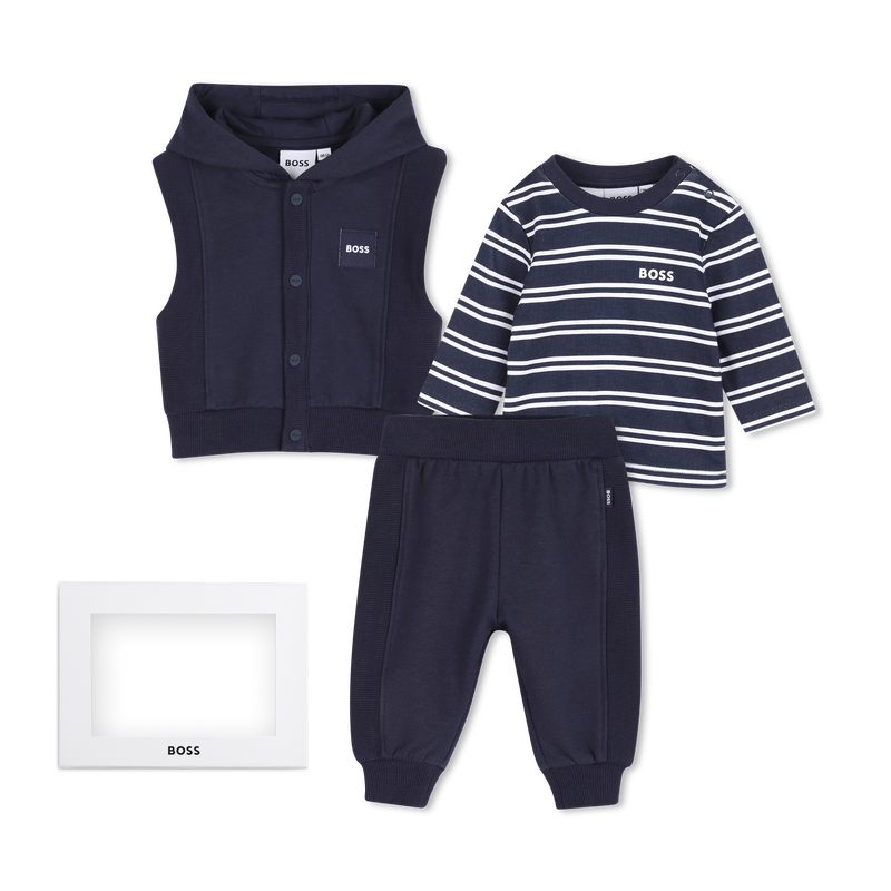Pants, cardigan, and t-shirt set BOSS 
                        BOY