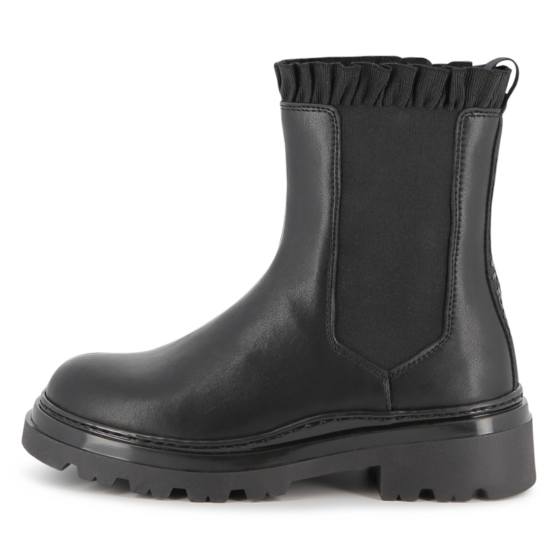 Cowhide leather Chelsea boot KARL LAGERFELD KIDS 
                        GIRL