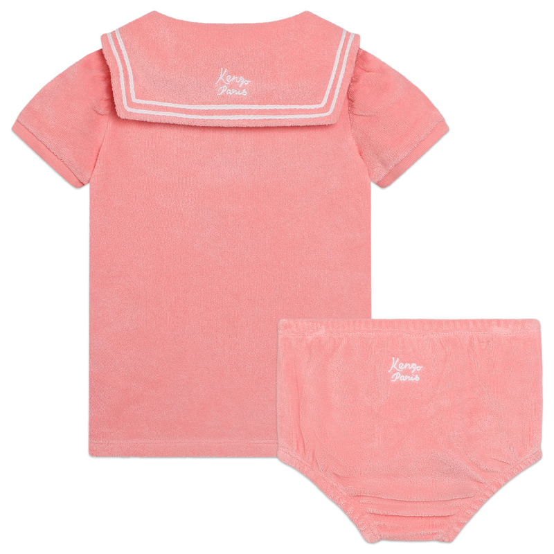 Terrycloth dress ensemble