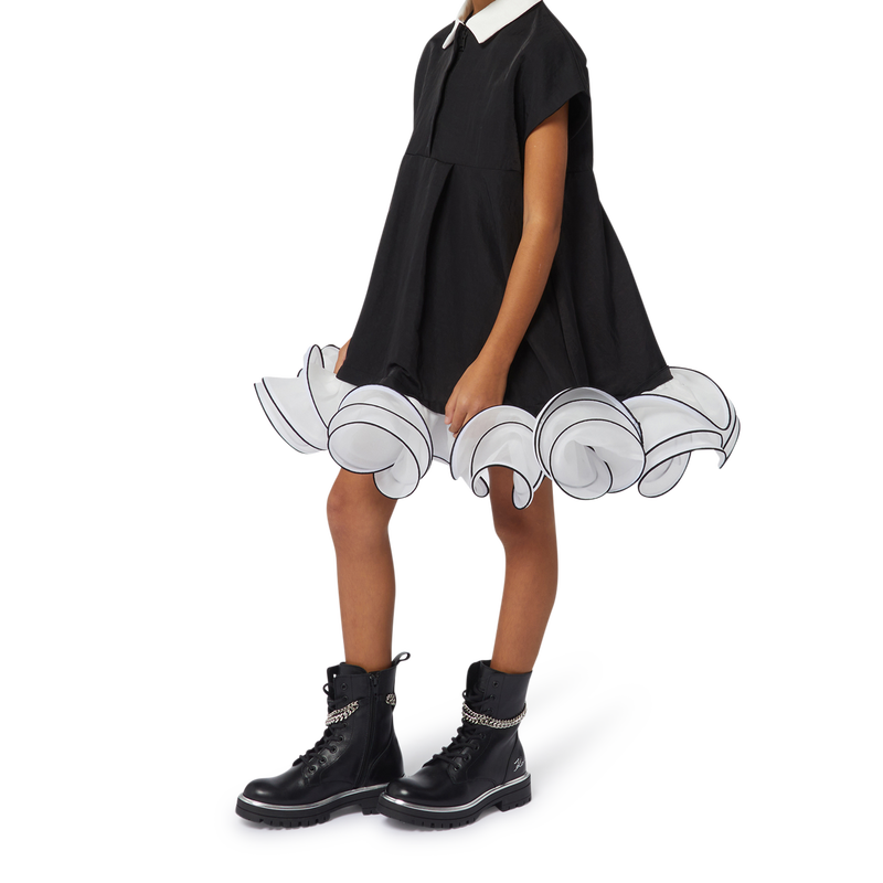 Leather Chain Ankle Boots KARL LAGERFELD KIDS 
                        GIRL