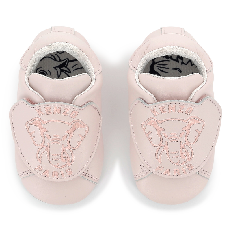 Leather Velcro slippers KENZO KIDS 
                    UNISEX