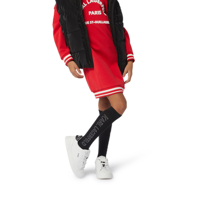 Leather Lace-Up Sneakers KARL LAGERFELD KIDS BOY