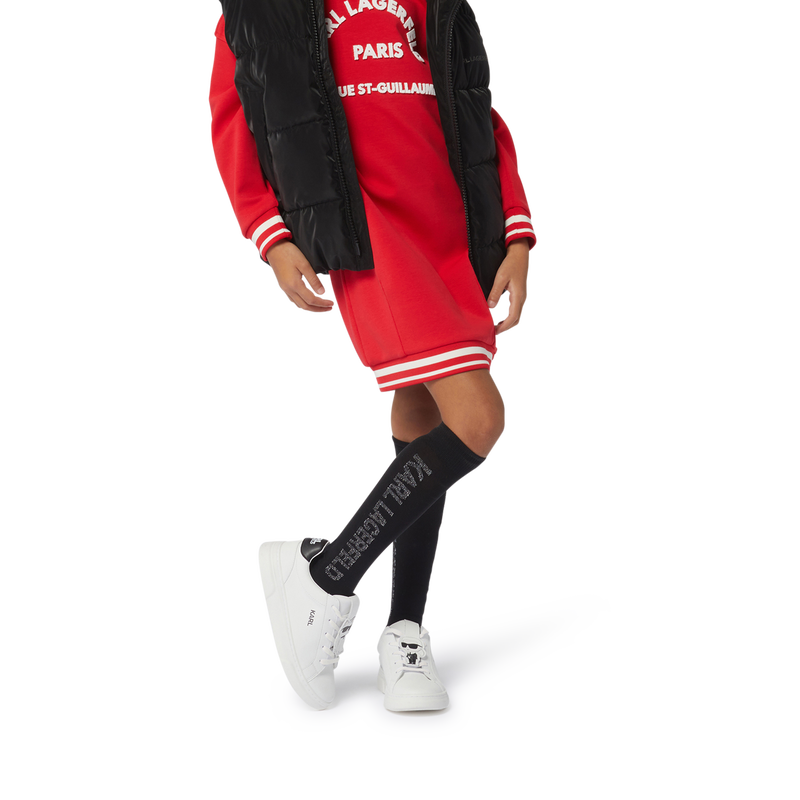 Leather Lace-Up Sneakers KARL LAGERFELD KIDS 
                        BOY