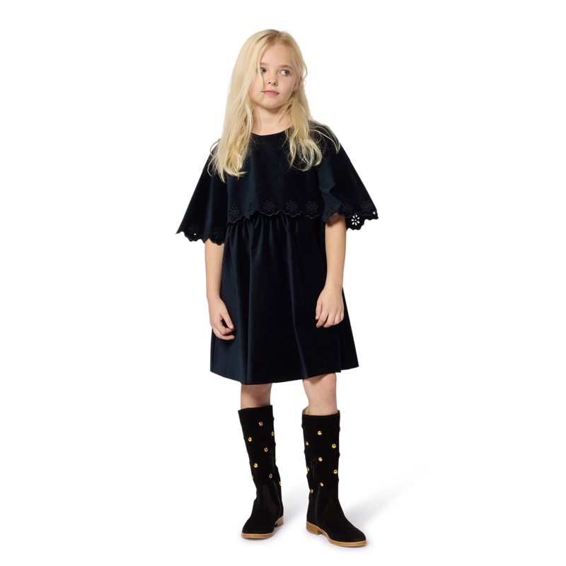 Dress with openwork flower embroidery CHLOE 
                        GIRL