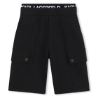 Elasticated Waist Bermudas KARL LAGERFELD KIDS 
                    BOY