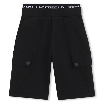Elasticated Waist Bermudas KARL LAGERFELD KIDS BOY
