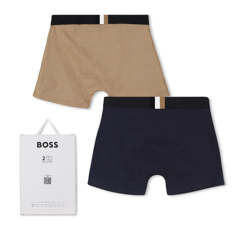 Pack of 2 jersey boxer briefs BOSS 
                    BOY