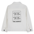 Zip-Up Jean Jacket KARL LAGERFELD KIDS 
                    BOY