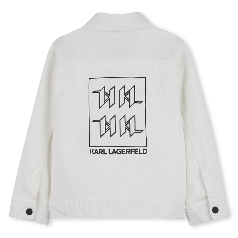 Zip-Up Jean Jacket KARL LAGERFELD KIDS 
                        BOY