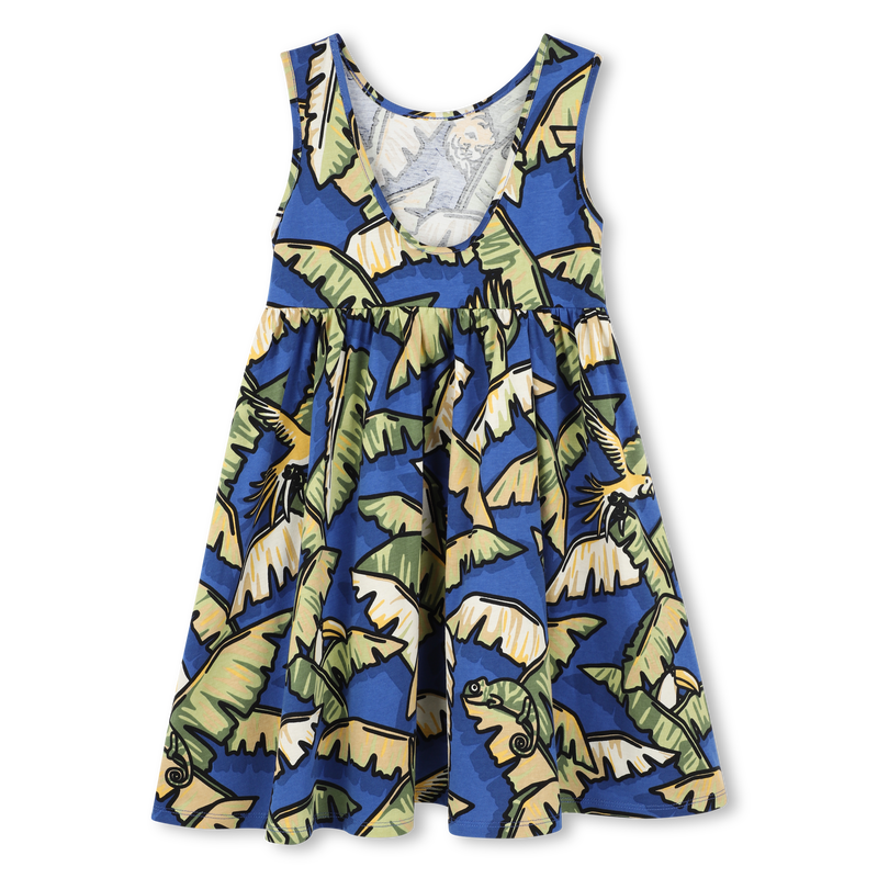 Strappy Cotton Dress KENZO KIDS 
                        GIRL
