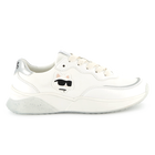 Lace-up sneakers with badge KARL LAGERFELD KIDS 
                    GIRL