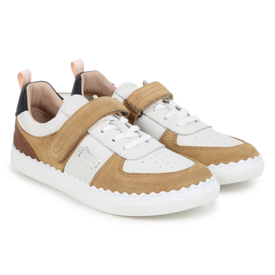 Leather Lace-Up Sneakers CHLOE GIRL