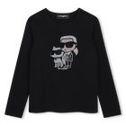 Long sleeve t-shirt KARL LAGERFELD KIDS 
                    GIRL