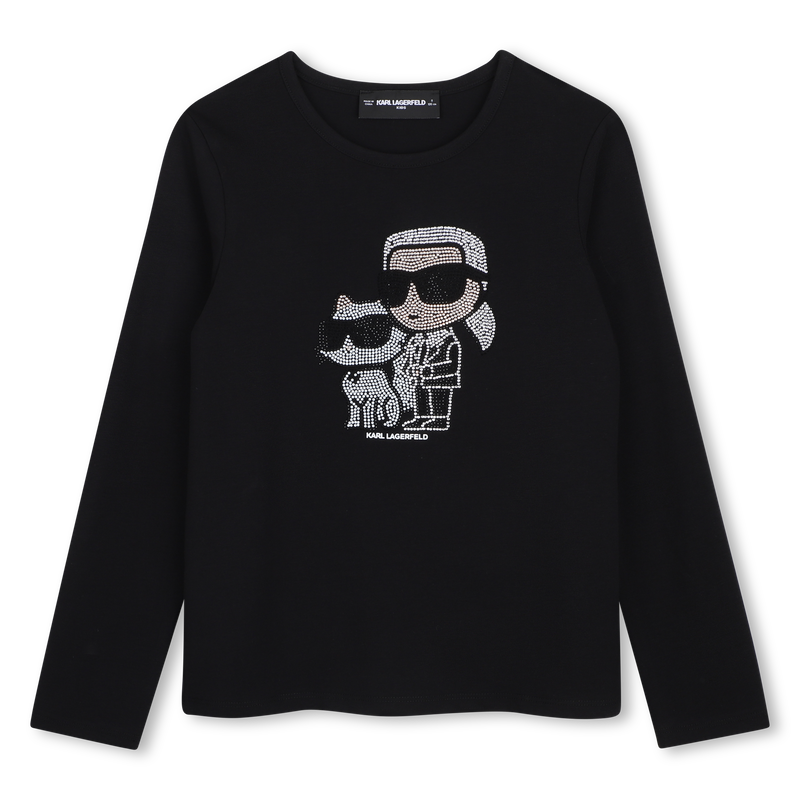 Long sleeve t-shirt KARL LAGERFELD KIDS 
                        GIRL