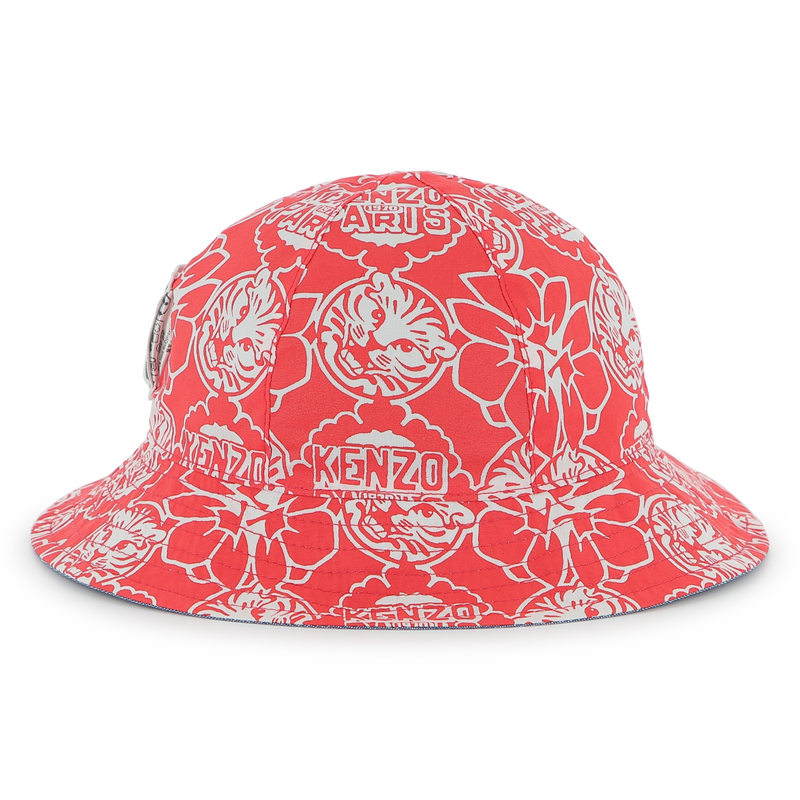 Reversible cotton bucket hat KENZO KIDS 
                        UNISEX
