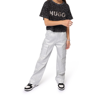 Printed Cotton T-Shirt HUGO GIRL