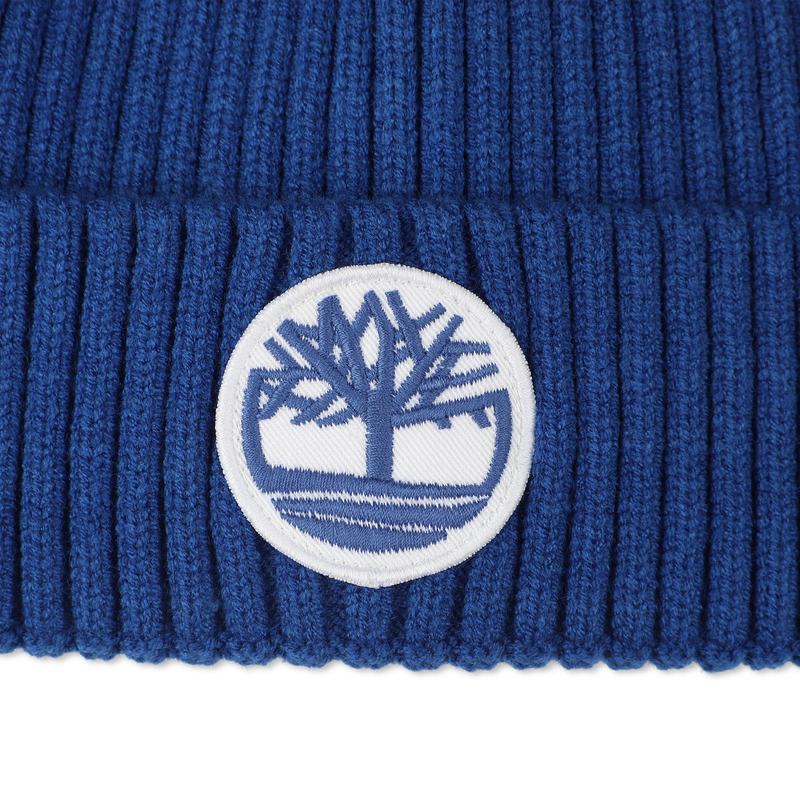 Knitted badge hat with logo TIMBERLAND 
                    BOY