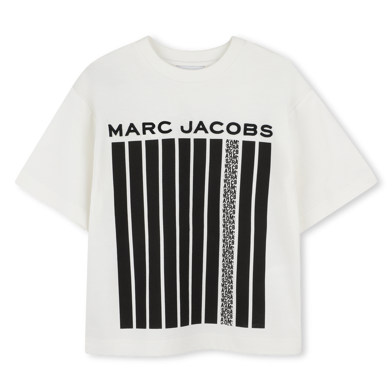 Two-tone cotton T-shirt MARC JACOBS 
                        BOY