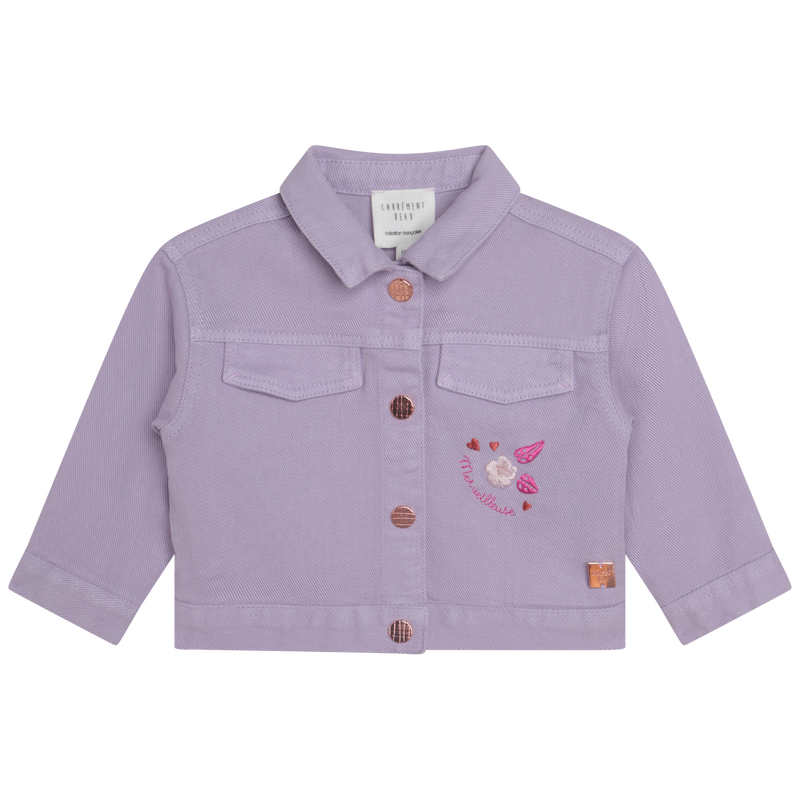 Embroidery cotton twill jacket