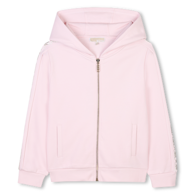 Hooded fleece cardigan MICHAEL KORS GIRL