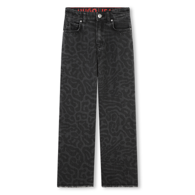 Raw Edge Printed Jeans HUGO GIRL