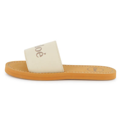 Sheepskin Leather Slides CHLOE GIRL