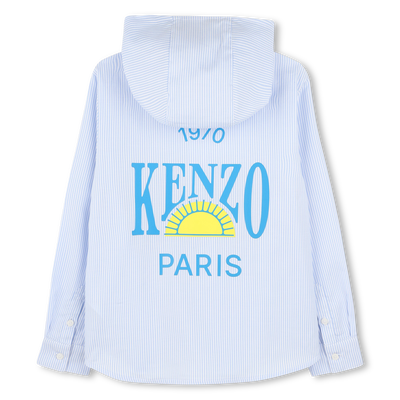 Printed hooded shirt KENZO KIDS BOY