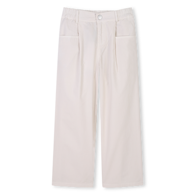 Flared poplin trousers KENZO KIDS GIRL