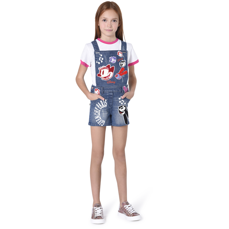 Disney patched denim overalls GIVENCHY 
                    GIRL