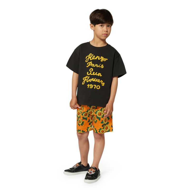 Embroidered cotton T-shirt KENZO KIDS 
                        BOY