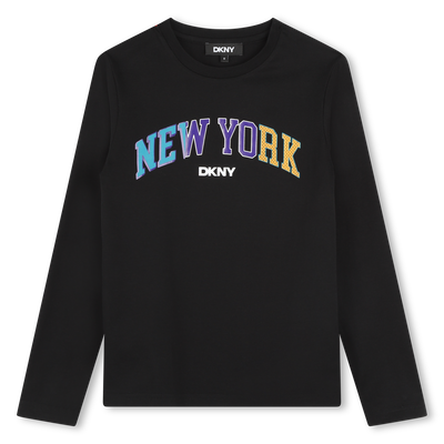 Long-Sleeved Cotton T-Shirt DKNY BOY