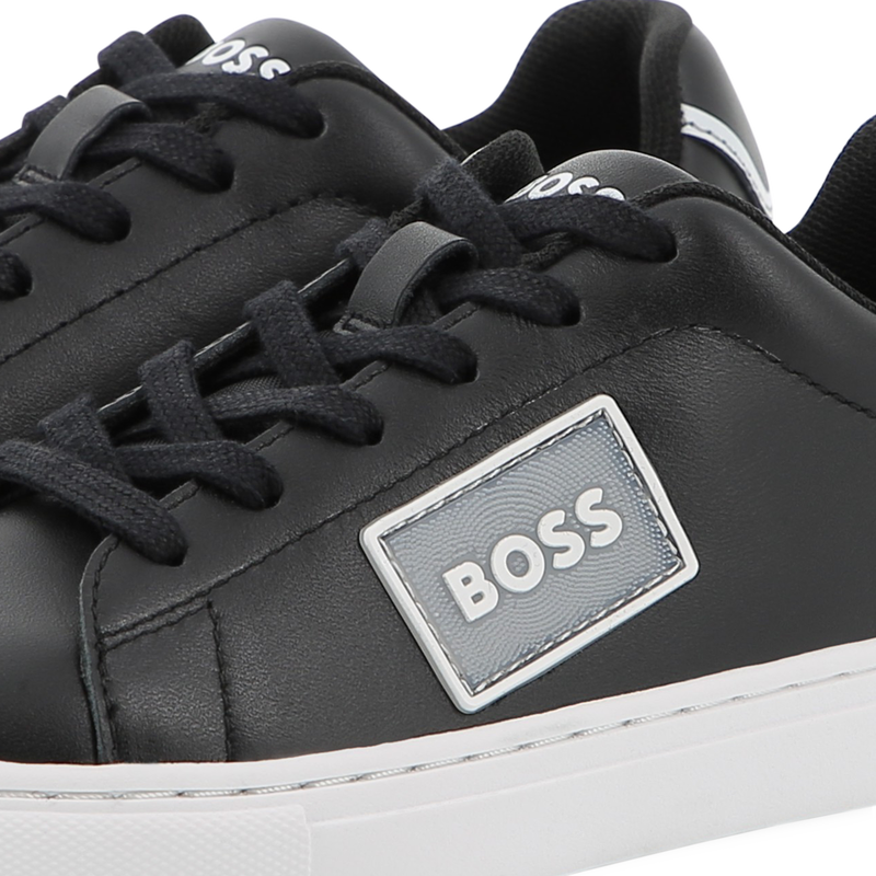 Cowhide leather sneakers BOSS 
                    BOY