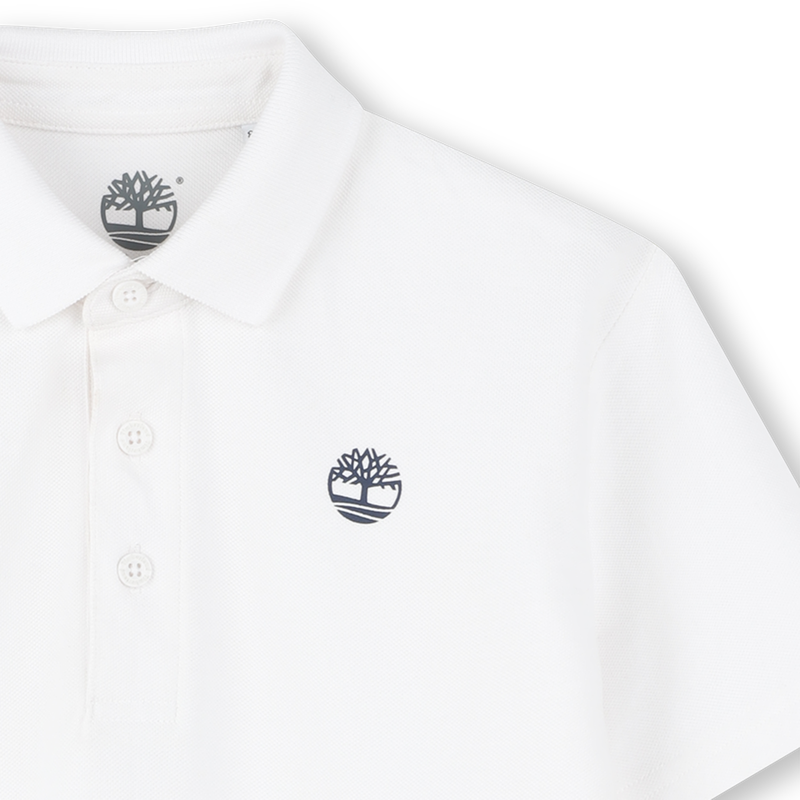 Plain polo with logo on chest TIMBERLAND 
                        BOY