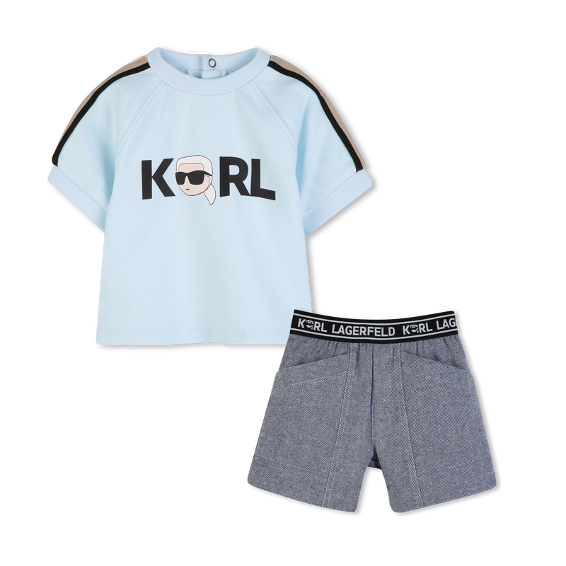 Shorts Outfit Set KARL LAGERFELD KIDS 
                        BOY