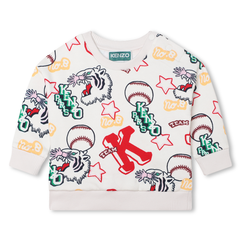 Printed cotton sweatshirt KENZO KIDS 
                    GIRL