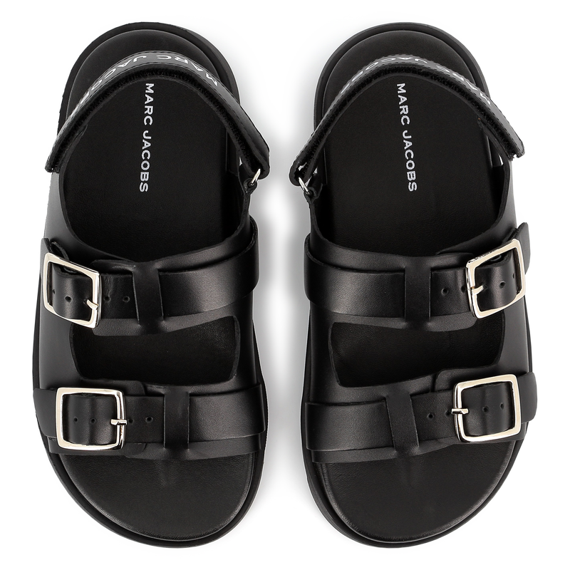Buckled leather sandals MARC JACOBS 
                        BOY