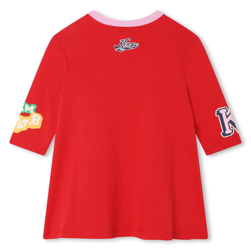 Printed cotton dress KENZO KIDS 
                    GIRL