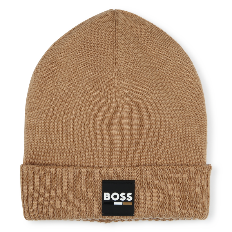 Knitted Fold-Up Beanie BOSS 
                        BOY