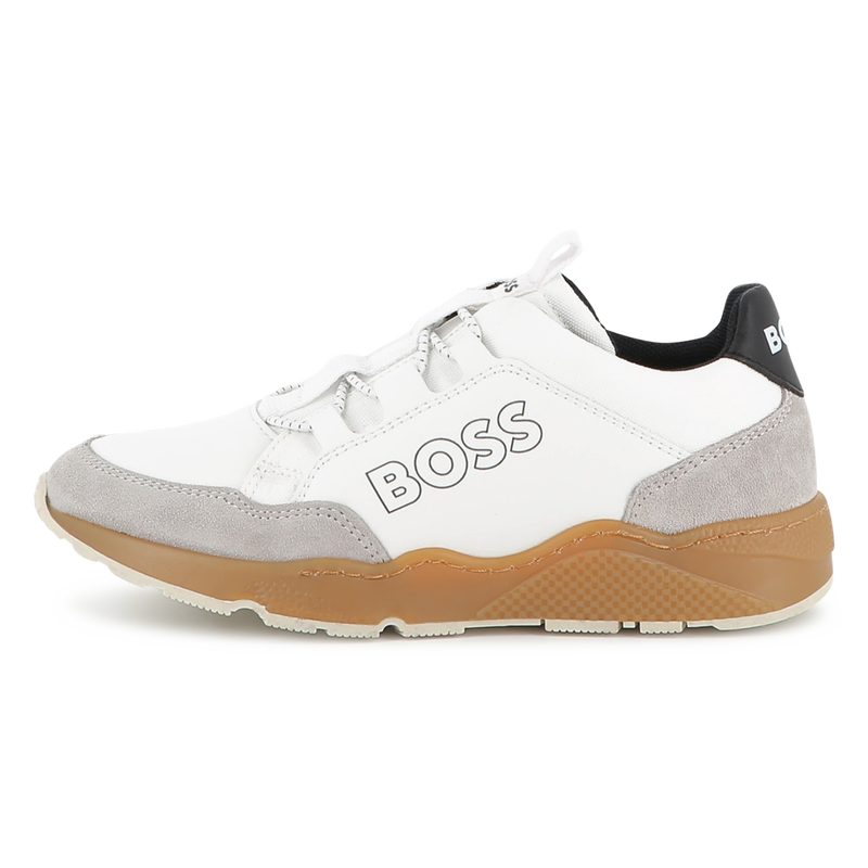 Faux and canvas sneakers BOSS 
                        BOY