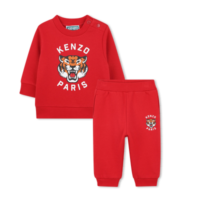 Sweatshirt and pants set in fleece KENZO KIDS UNISEX
