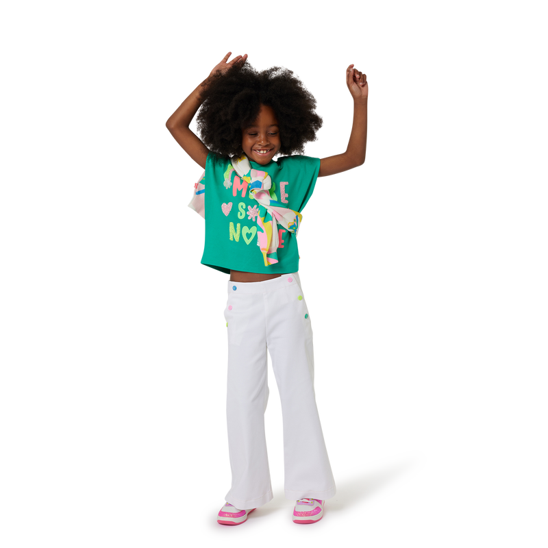 Sequin slogan t-shirt