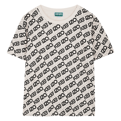 Printed Cotton T-Shirt KENZO KIDS BOY